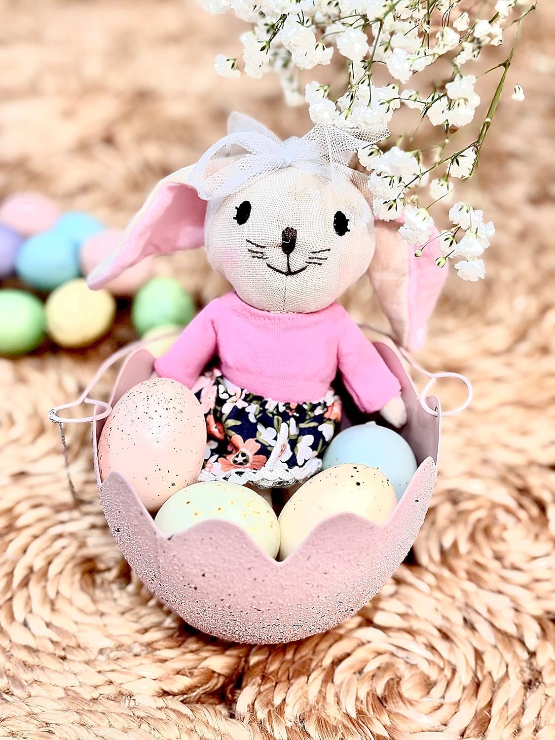 LEVLOVS Easter Bunny Ballerina Bunny Doll Mouse in a Box and Friends Toy Baby Registry Gift