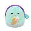 Squishmallows Original 14In Kamya The Mint Leatherback Turtle Holding Bouquet - Official Jazwares Plush (Large)