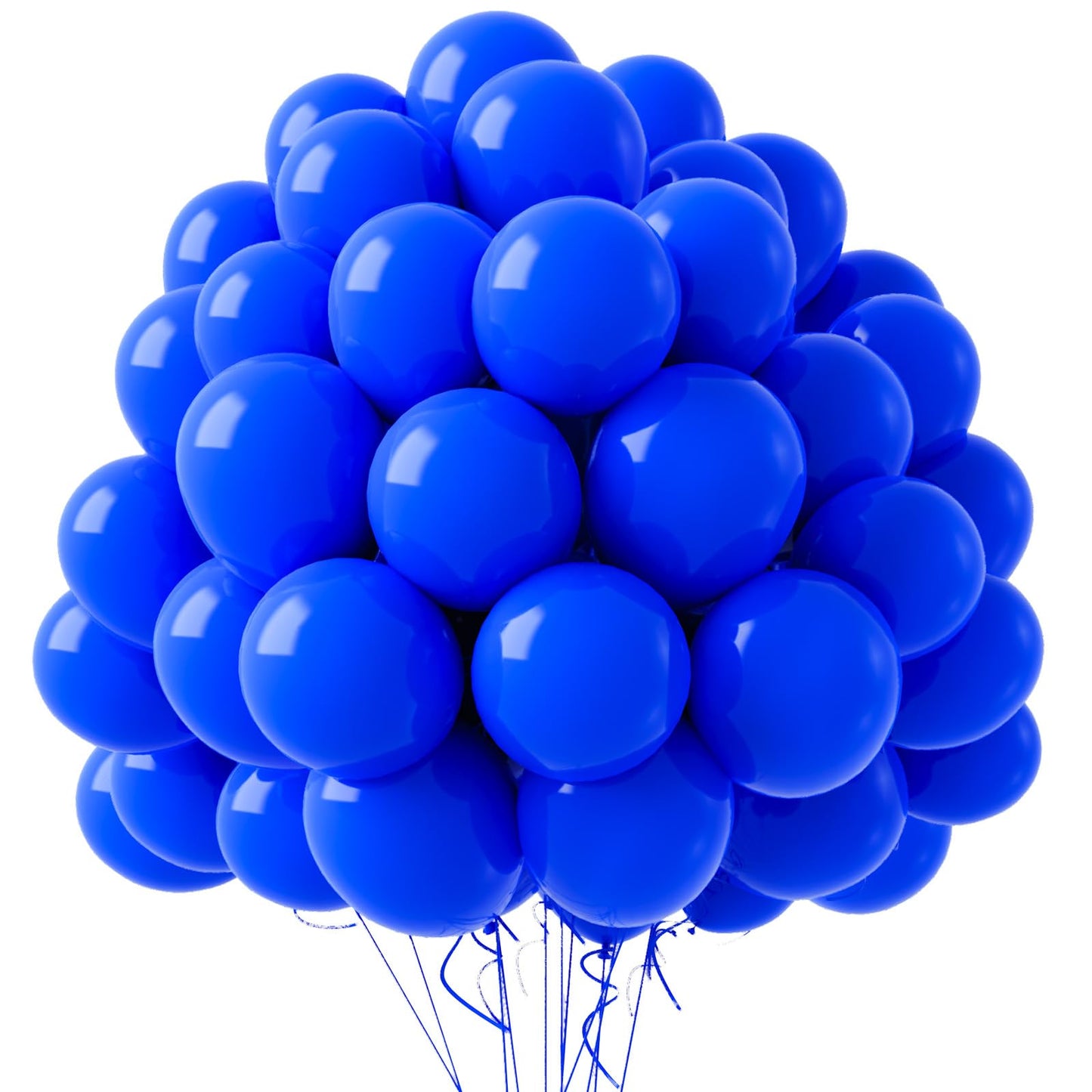 Garma Blue Balloons 12 Inch, 100Pcs Blue Latex Party Balloons For Balloons Arch As Christmas, Birthday, Graduation, Wedding, Bab