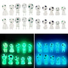 Kimober 20Pcs Mini Glow In Dark Tree Elves,Luminous Resin Ghost Micro Miniature Tiny Alien Figures For Garden Moss Landscape Aquarium Dollhouse Decoration Diy Terrarium Crafts