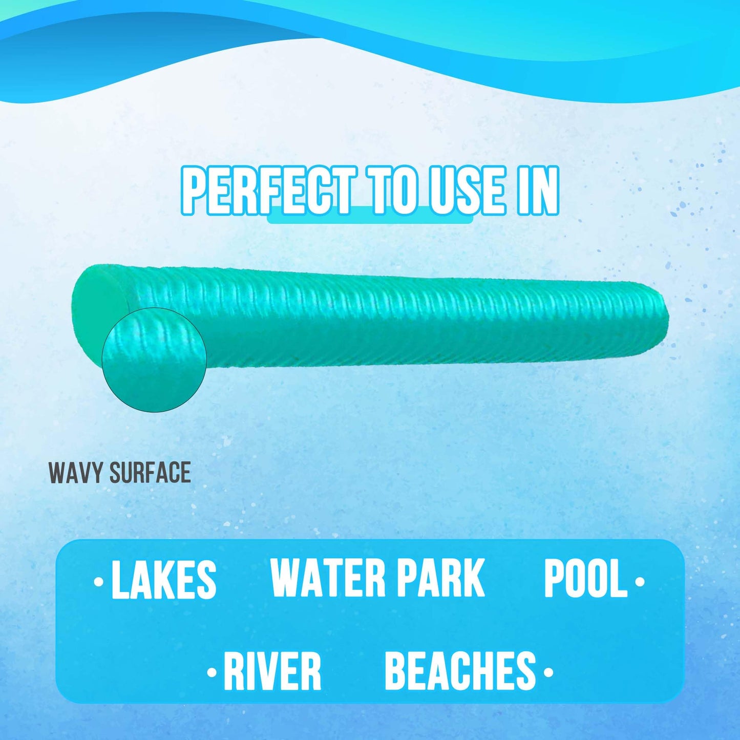 Vos Mega Foam Pool Noodle, Premium & Big, Super Soft Pool Noodles For Swimming And Floating, Pool Floats, Lake Floats For Adults