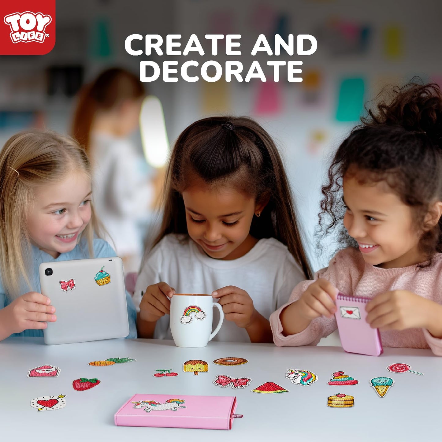 TOY Life Diamond Painting Kits for Kids, Diamond Art for Kids, 26pcs Unicorn Diamond Painting Stickers, Gem Art and Craft Kits f