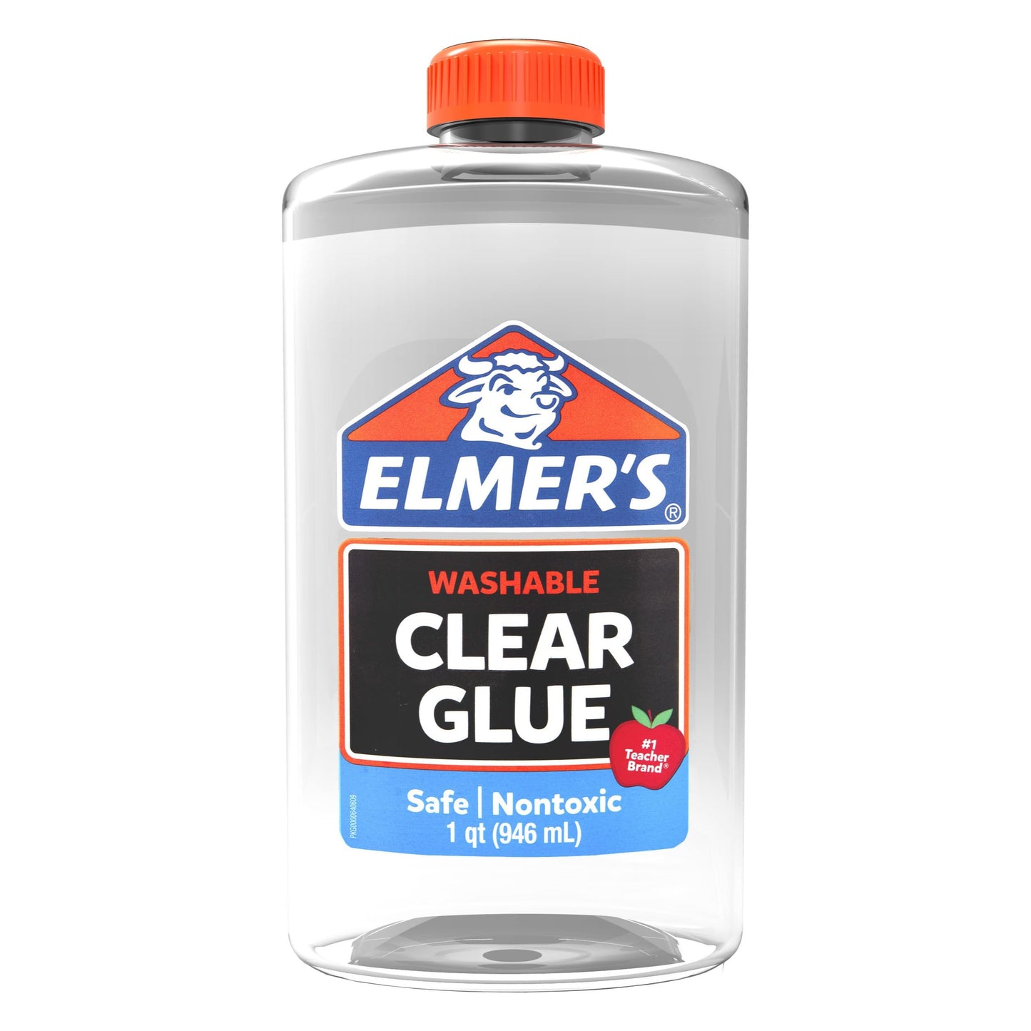 Elmers Clear Liquid School Glue, Slime Glue, & Craft Glue, Large 1 Quart for School Supplies & Slime Supplies, Washable Glue