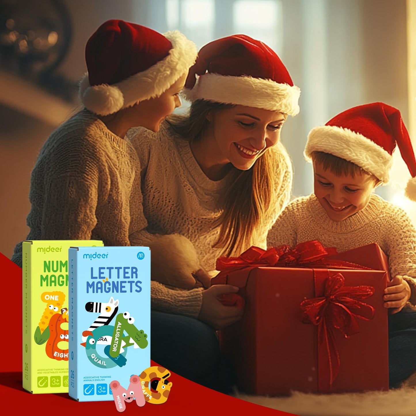 Mideer Magnetic Letters and Numbers for Toddlers ABC Learning Tools Alphabet Toys Alphabet Magnets Letter Magnets for Kids for Fridge Magnets for Babies Animal Refrigerator Magnets for White Board