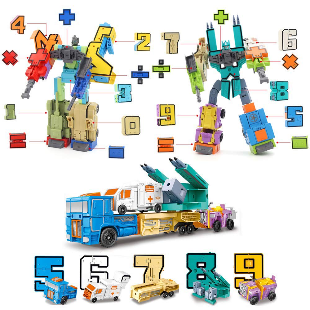 Cyeah Number Robot Math Robot Mathematical Toys For Kids Education 20 Pieces