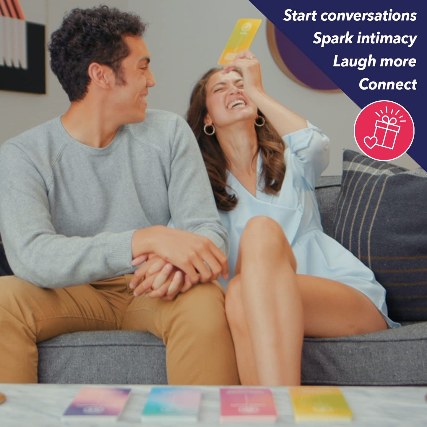 Create The Love Cards - Couples Card Game for Dating & Relationship Conversations, Enhancing Intimacy & Communication, Clear Design