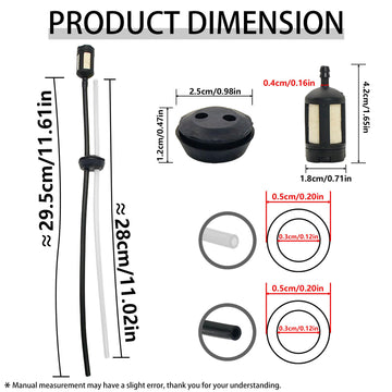 Flmlf Tubing Oil Filter Kit Transparent Tube Fit Zenoah Engine Chongyang Engine For Hpi Baja Rovan King Motor 5B 5T 5Sc