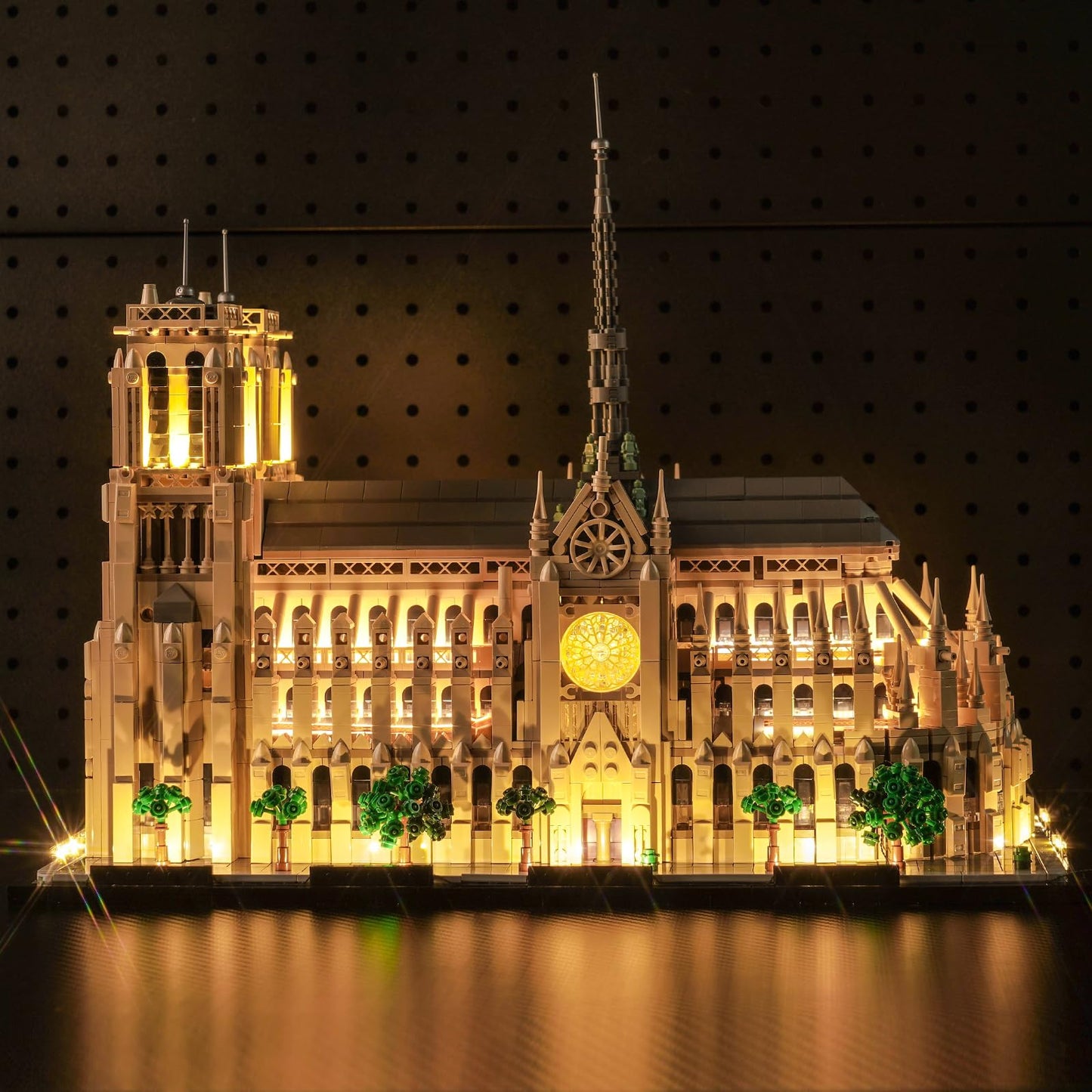 Brickbling Led Lighting Compatible With Lego Architecture Notre-Dame De Paris 21061, Compatible With Lego Notre Dame Cathedral, No Bricks Included (Rc Version Light)