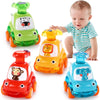 Palmatte Press and Go Cars Toys for 1 Year Old Boys & Girls - Perfect Birthday Gift for Toddlers 1-3, Baby Toy for 12-18 Months