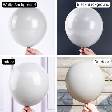 Partywoo Pastel Gray Balloons, 50 Pcs 12 Inch Pale Gray Balloons, Gray Balloons For Balloon Garland Or Balloon Arch As Party Decorations, Birthday Decorations, Baby Shower Decorations, Gray-Y76