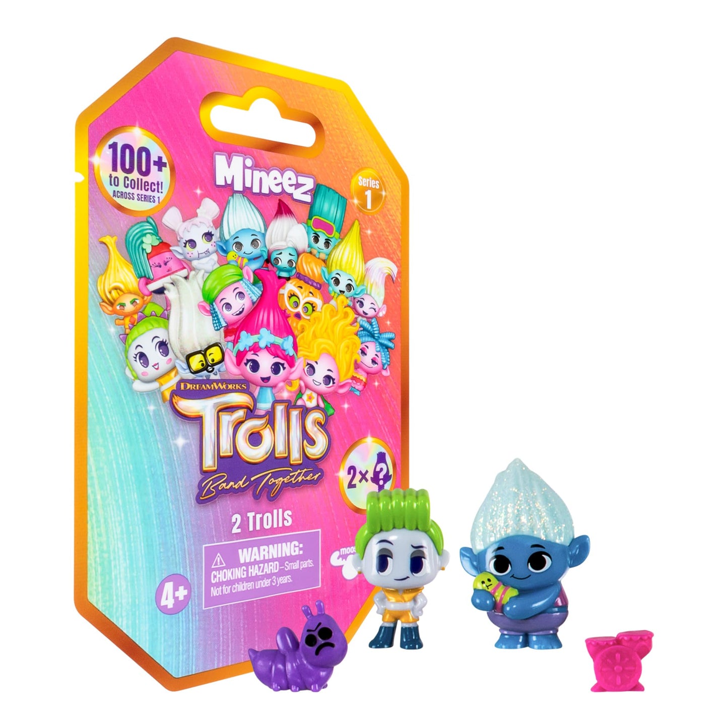 Dreamworks Trolls Band Together Mineez 1.5 Inch Collectible Figures - 4 Bundle Packs - Get 8 Figures. 100+ To Collect!