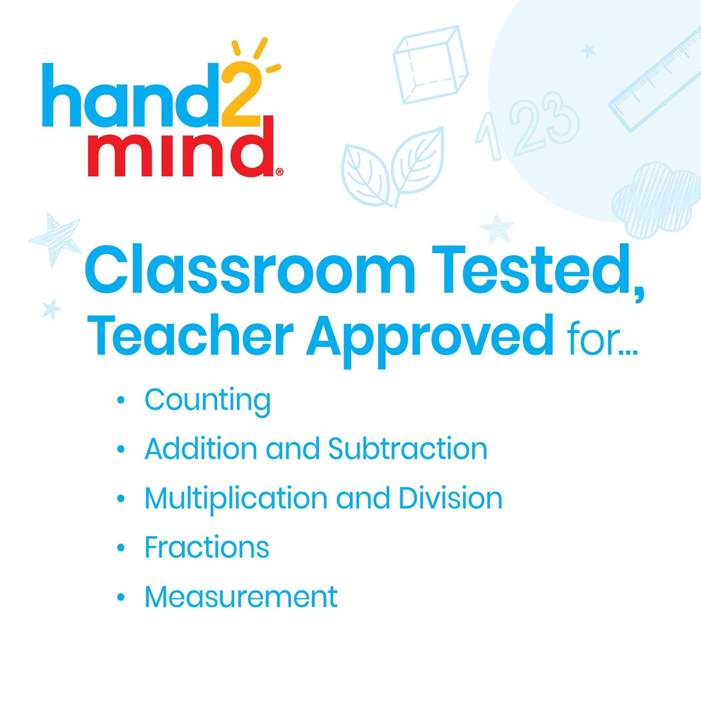 Hand2Mind Plastic Cuisenaire Rods With Trays, Math Manipulatives, Montessori Math Rods, Math Counters, Math Blocks, Counting Blocks, Montessori Math, Fraction Bars, Number Rods (Set Of 6)
