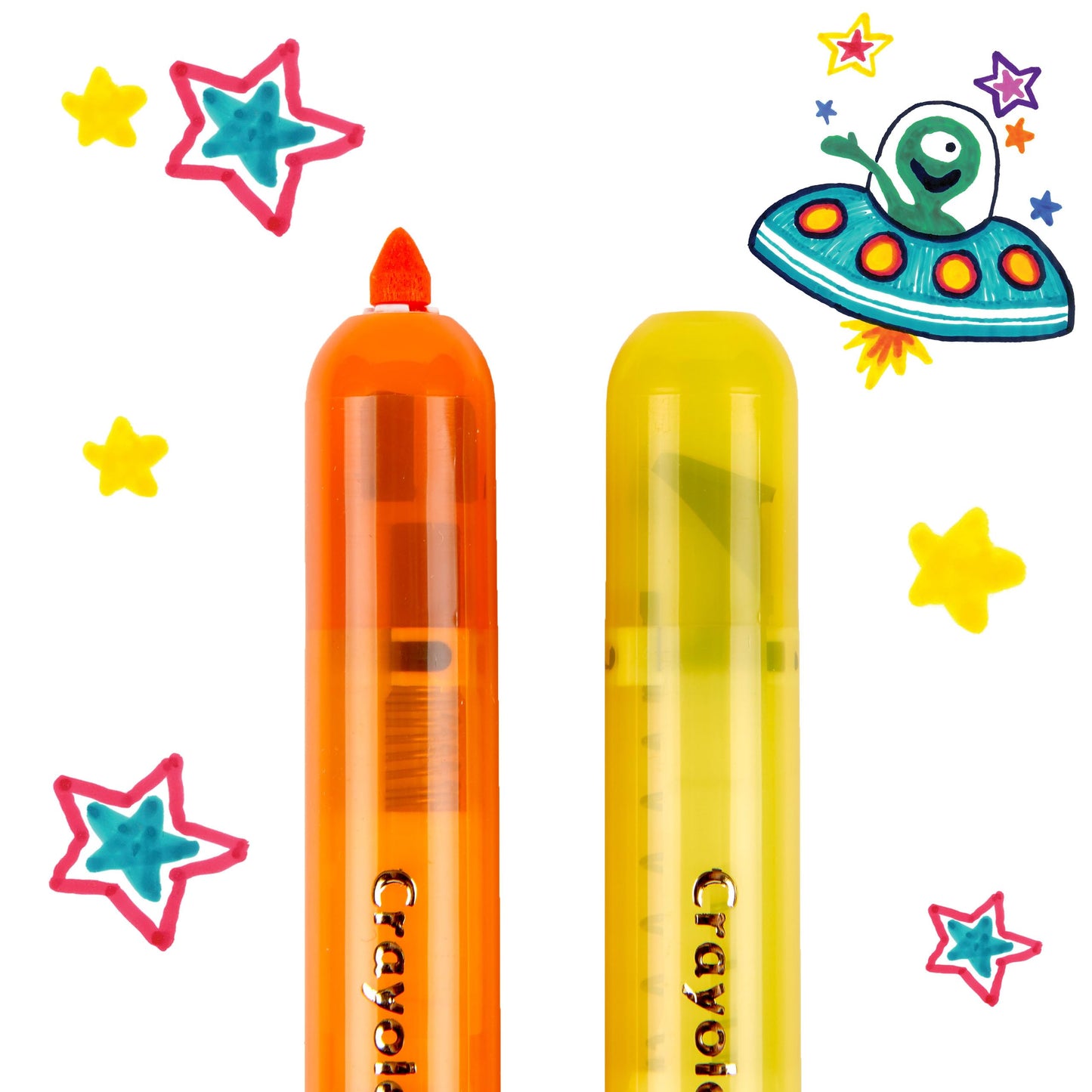 Crayola 10Ct Superclicks,Retractable, Holiday Toys, Gift For Boys And Girls, Kids, Stocking, Arts And Crafts, Gifting