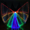 Zfbird Led Wings Halloween Butterfly Wings Light Up Moth Cape (40Inch For Kids, Colorful Lights)