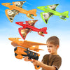 3 Pack Dinosaur Airplane Launcher Toys, Flying Toys For 3 4 5 6 7 8 9 10 Year Old Boys, Easter Gifts For Kids, Foam Plane Outdoor Toys 5-12 Year Old Boy Gift Ideas, Airplane Birthday Gift Party Favors