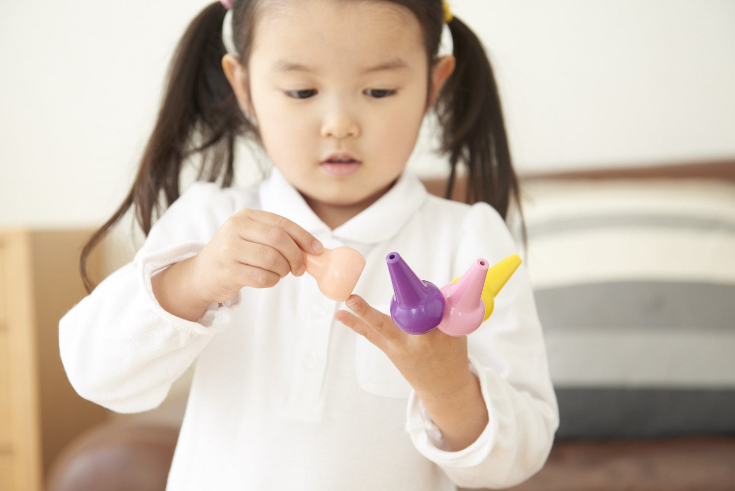 Aozora Baby Color Stackable Crayon Bit - 12 Basic Color Set (Japan Import)