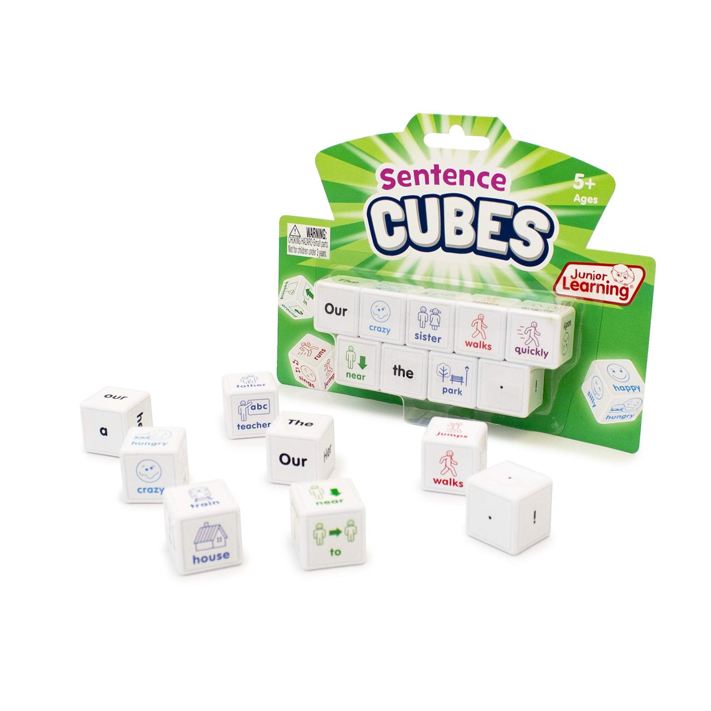 Junior Learning Jl644 Sentences Cubes, Multicolor