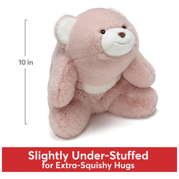 GUND Original Snuffles Teddy Bear, Pink, 10” Premium Stuffed Animal for Ages 1+, Model 6050370, Soft Fabric