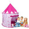 Princess Castle Play Tent With Glow In The Dark Stars Foldable Pop Up Pink Play Tent/House Toy For Indoor Kids Tent & Outdoor Ch