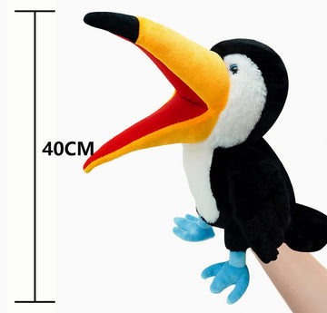 LOMTRATS Birds Hand Puppets for Kids,Toddler Includes Parrots, Peacocks, etc with Movable Open Mouths, Perfect for Storytelling,
