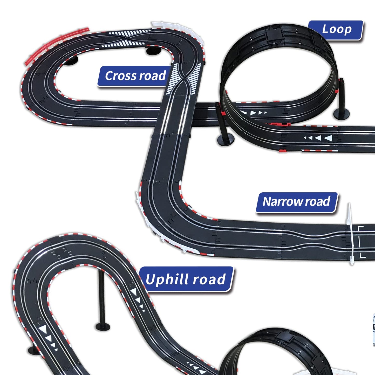 AGM MASTECH Slot car Set with Racing Assistant APP No.ASR-02 1:43 Scale