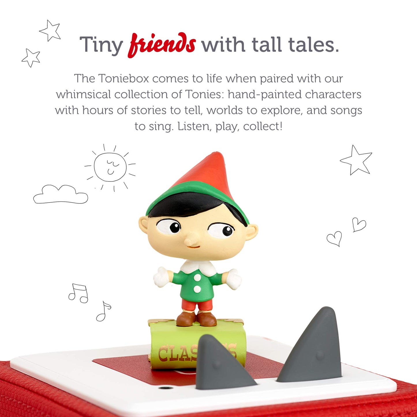 Tonies Favorite Classics: Pinocchio & Other Classic Stories Audio Toy Figurine