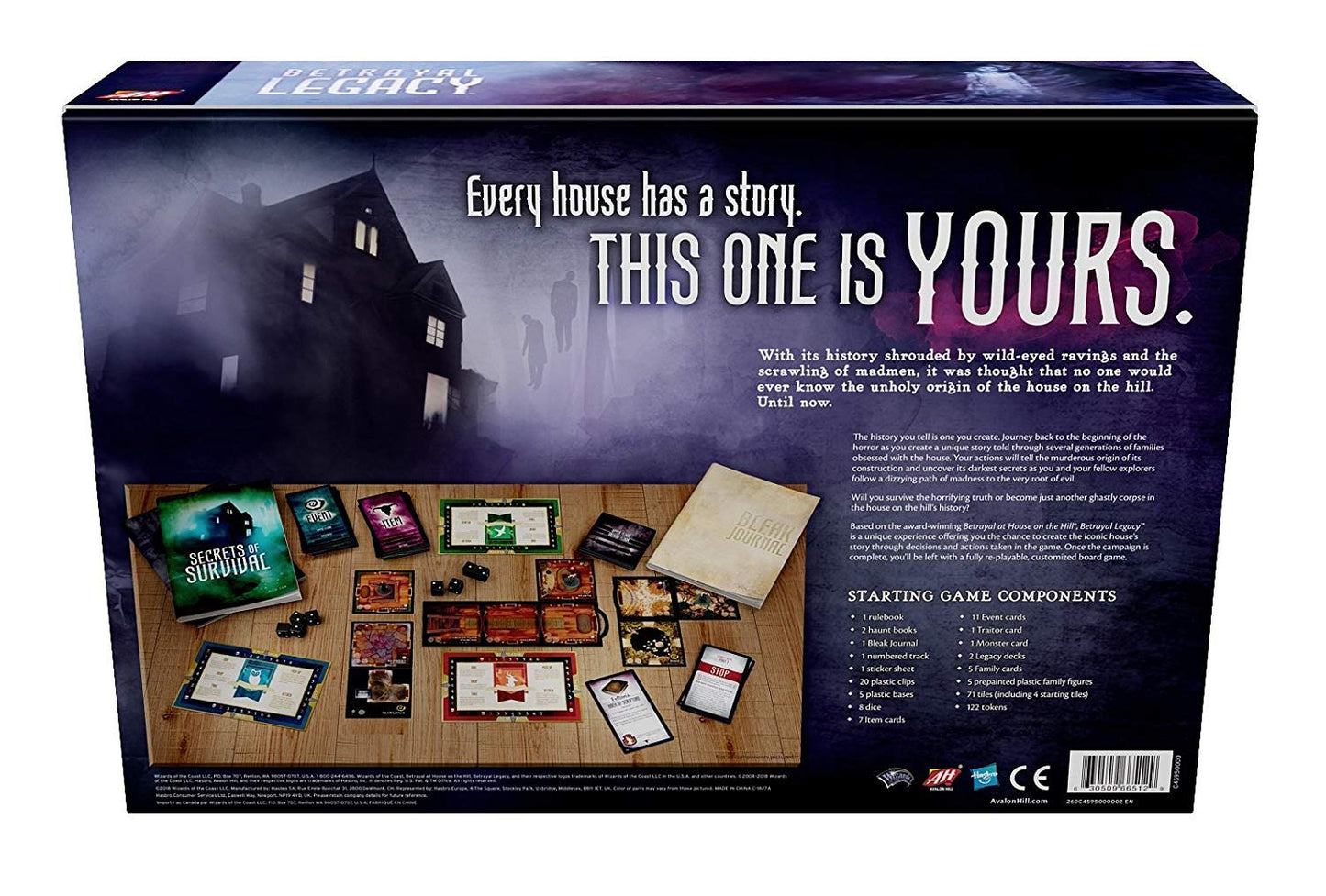 Avalon Hill Betrayal Legacy Board Game - Multi-colored, One Size, Engaging Strategy Experience, Perfect for Game Nights