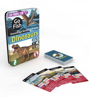 The Purple Cow Go Fish! - Dinosaurs - The Classic Card Game With A General Knowledge Boost For Kids & Families Ages 6+
