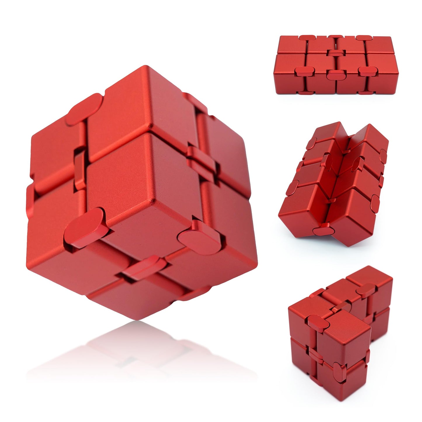 Dolasev Infinity Cube Metal, Fidget Cube Toys Adults Stress Relief Gadgets, Fidget Toys For Autistic Adults Kids Teens, Metal De