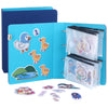 CHEFAN Felt Board for Teachers, Double-Sided 2 Pack, Freestanding Flannel Story Display, Blue, Model CF-ACS-104