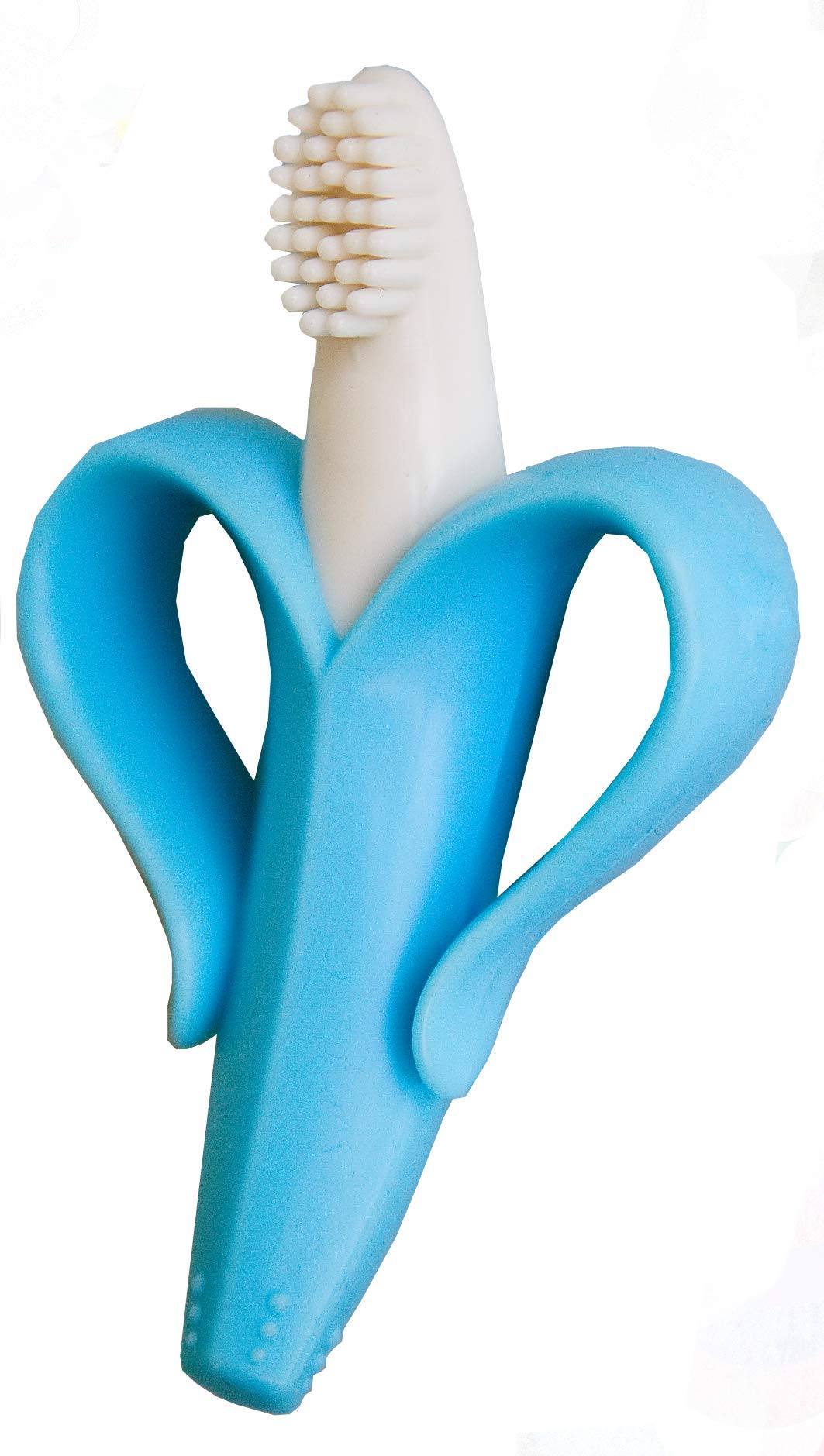 Baby Banana - Blue Banana Toothbrush, Training Teether Tooth Brush For Infant, Baby, And Toddler