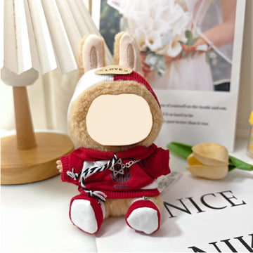 QIUTIMIY Clothes for Doll 17cm Doll Clothes 4-Piece-Set Doll Clothes enhanced Doll Outfit with Accessories-Hat+Top+Shoes+Necklace(NO Doll Included)