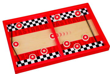 Fastrack Air Hockey Puck Game | Test Speed And Accuracy With The Original Wooden 2-Player Disc Slinging Fast Action Game | Kids Teens Adults Family Game Nights | By Blue Orange Games