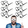 Hohajiu Googly Eyes Glasses, Funny Glasses Pranks Toy, Novelty Shaking Giant Eye Glasses, Funny Costume Accessories For Dress Up Party, Halloween Or Birthday Party Favors, Party Supplies (6Pcs)