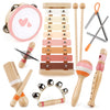 Musical Toys For 1 Year Old Girls Gifts - 8 In 1 Musical Instruments For Toddlers 1-3 - One First Christmas Birthday Gifts For Toddlers Ages 0-2 - Wooden Montessori Toy For Babies 6-12-18 Months
