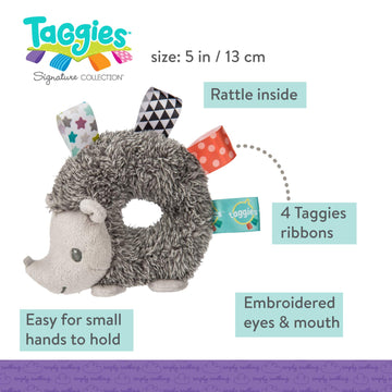 Taggies Heather Hedgehog Baby Rattle