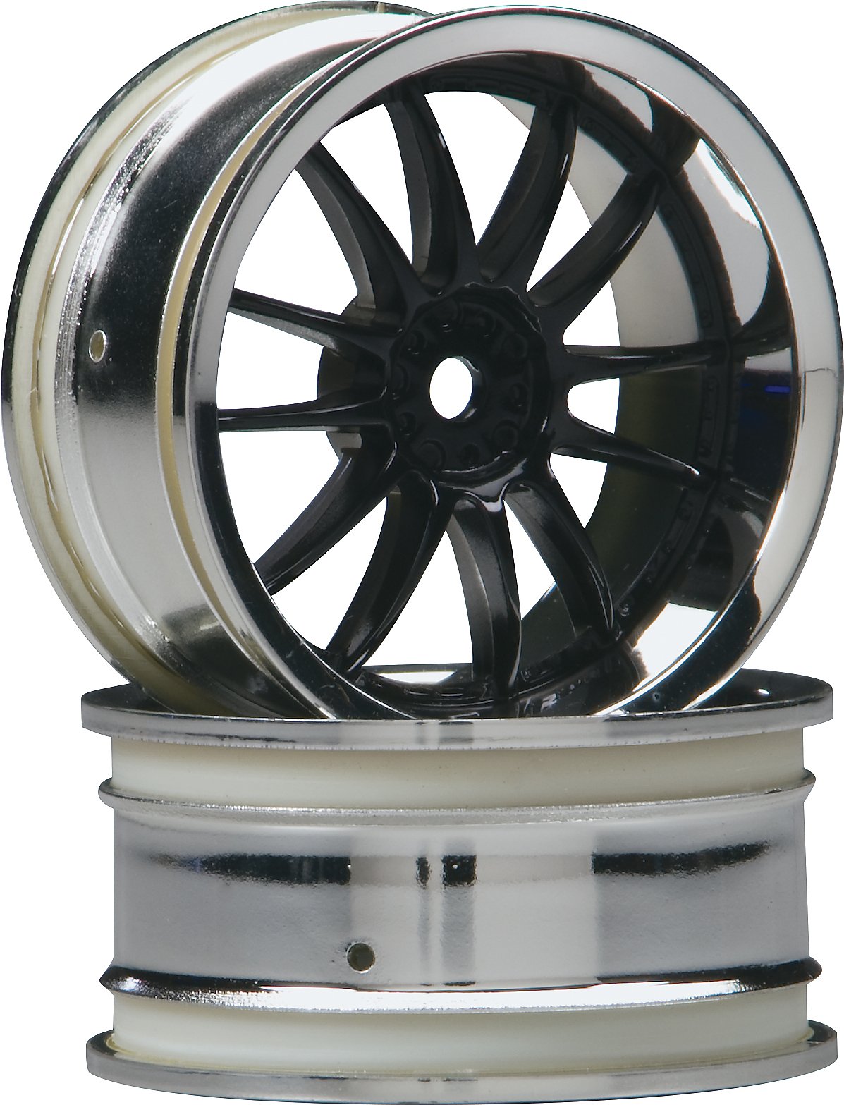 HPI Racing 3286 Work XSA 02C Wheel, 3mm Offset, Chrome and Black
