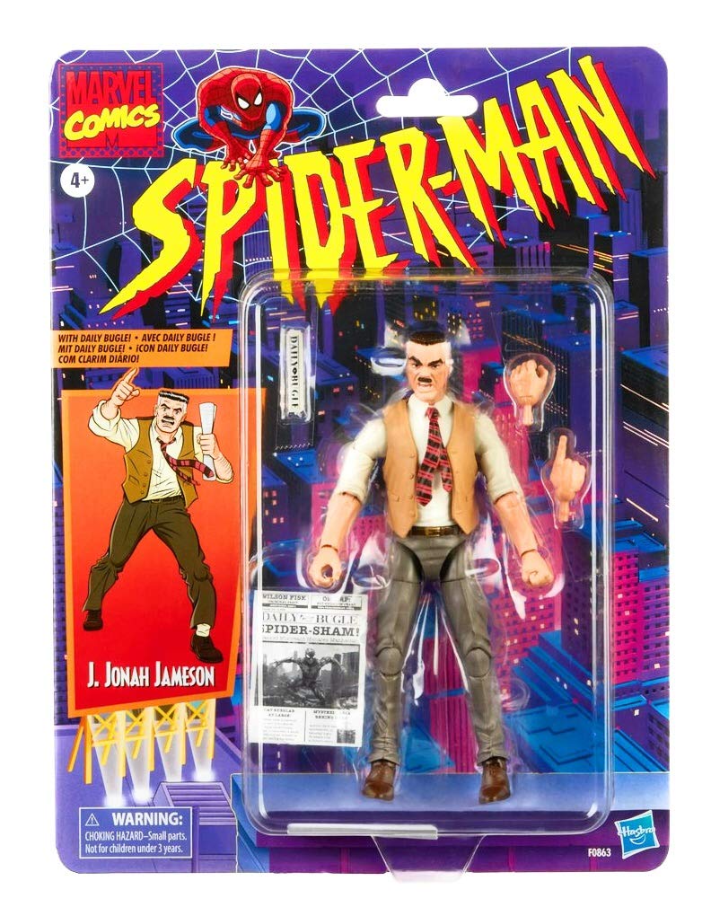 Spider-Man Hasbro Marvel Legends 6-Inch J Jonah Jameson Figure - Multicolor Plastic - Model SD-HSBF08635L0