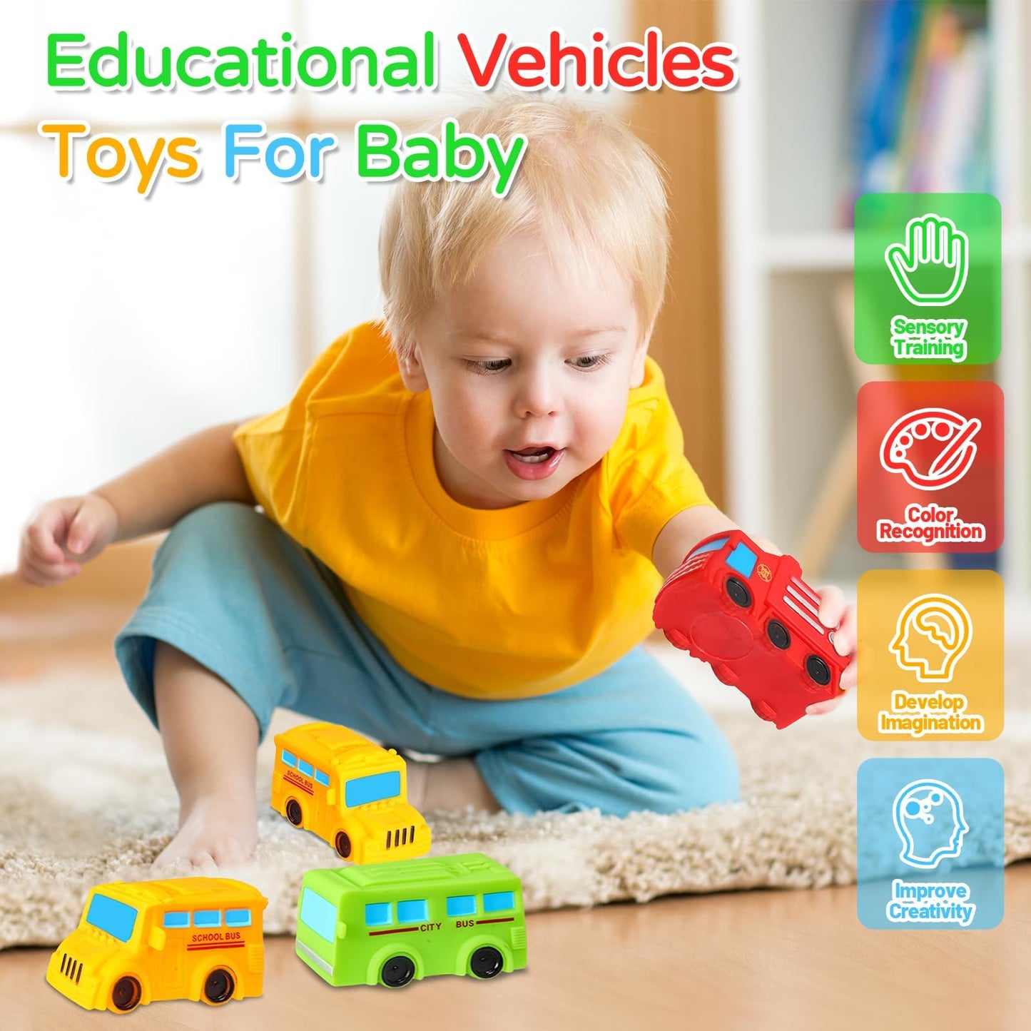 No Hole Bath Toys For Babies And Toddlers, Car Bath Toys For Infant Kids 1-3, Beach Pool Bathtub Toys For Kids, Baby Bath Toys 1