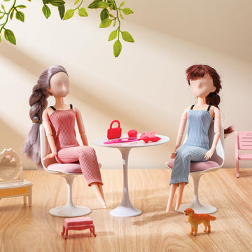 Fourluoo 6 Pcs Doll Clothes 11.8 Inch Doll Outfits Doll Sweet Outfits For Christmas Birthday Gift(Fashion Style)