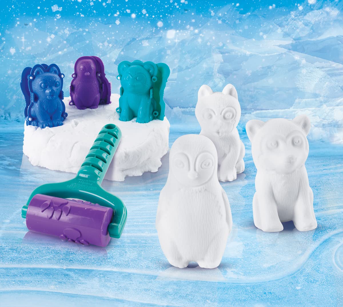 Play Visions 4602 4602 Floof Polar Babies Bucket Set 120Grms