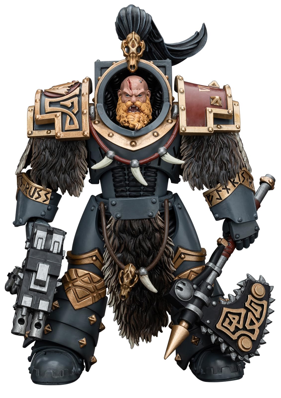 Joytoy Warhammer 40K 1/18 Action Figures, Space Wolves Varagyr Wolf Guard Squad Varagyr Terminator3 Perfect For Collectors & Dec