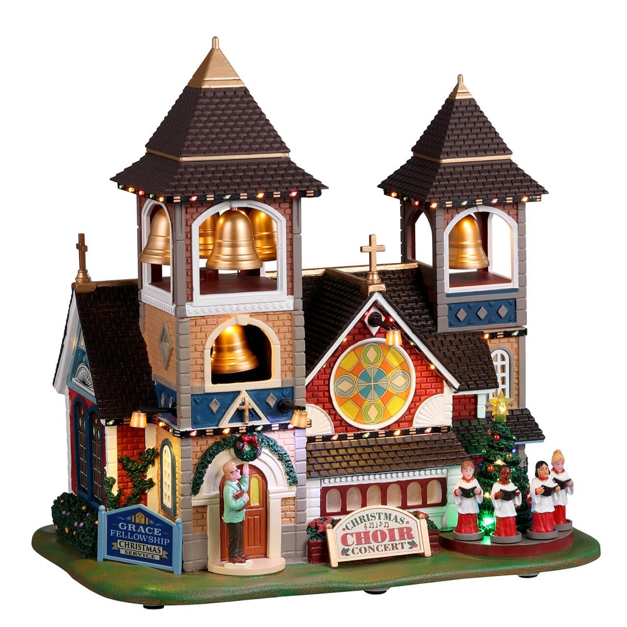 Lemax Village Collection Christmas Chimes, With 4.5V Adaptor #25859