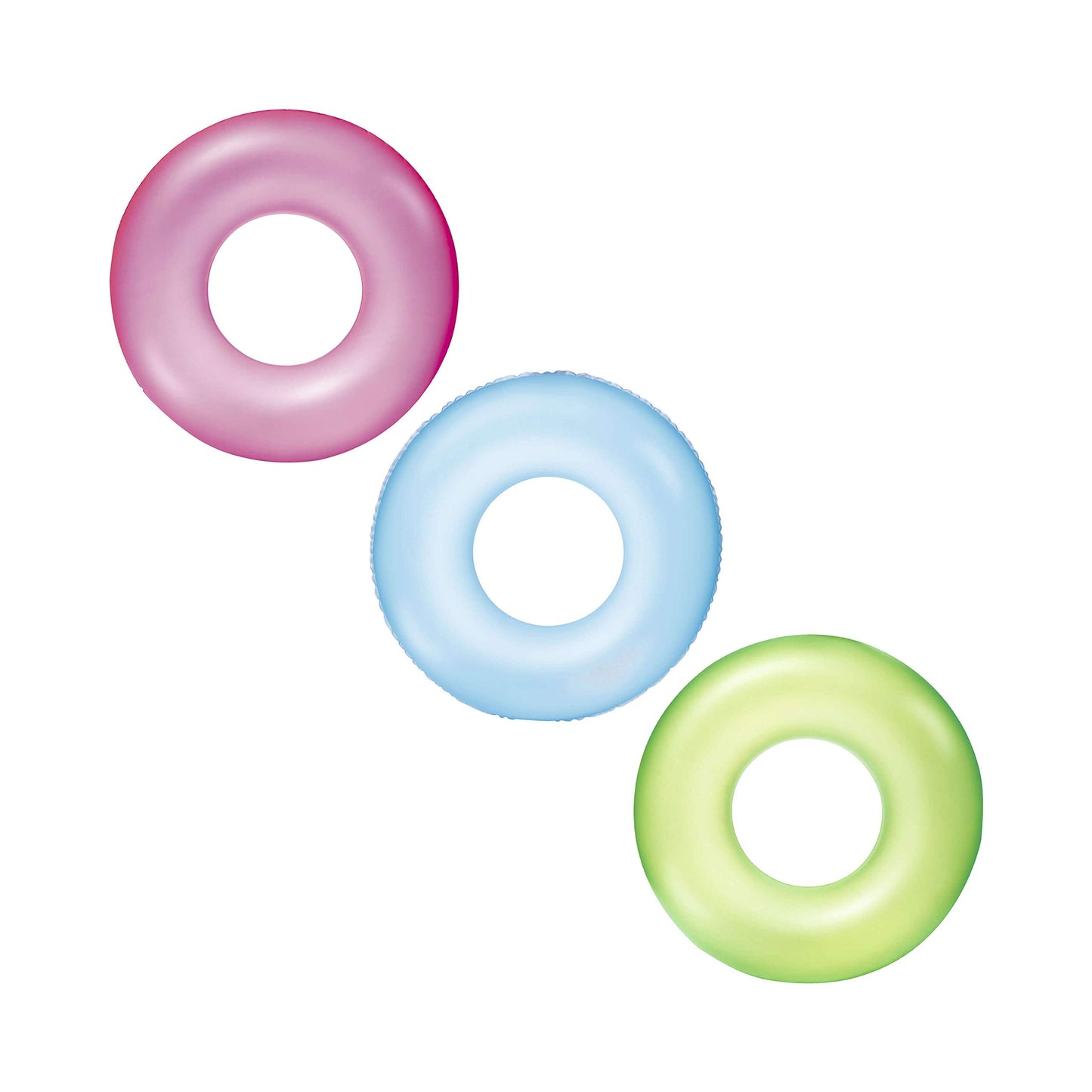 Bestway H2OGO! Inflatable Frosted Neon Swim Ring Pool Tube
