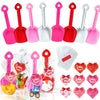 Fvcisshhu 28 Sets Summer Plastic Beach Sand Shovels Toys for Kids,7.6inch Shovels Toy for Girls Boys Party Favor,4 Colors
