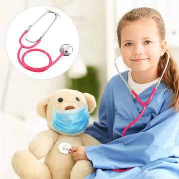 meekoo 2 Pack Kids Stethoscope Toy Real Working Nursing Cosplay Doctors Nurses Stethoscope for Kids Role Play Girls Boys Cosplay