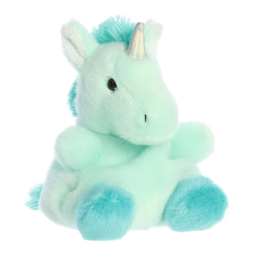 Aurora Adorable Palm Pals Tilly Blue Unicorn Stuffed Animal - Pocket-Sized Play - Collectable Fun - Blue 5 Inches
