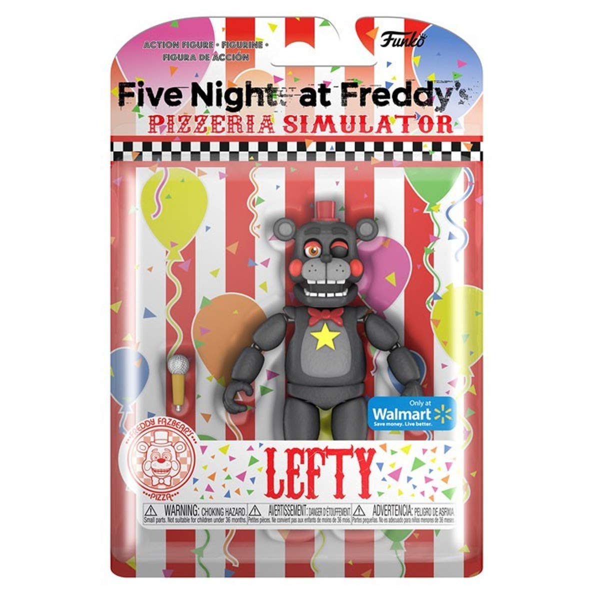 Five Nights at Freddy's Lefty Collectible Figure - Multi-color Plastic Model FUN33428