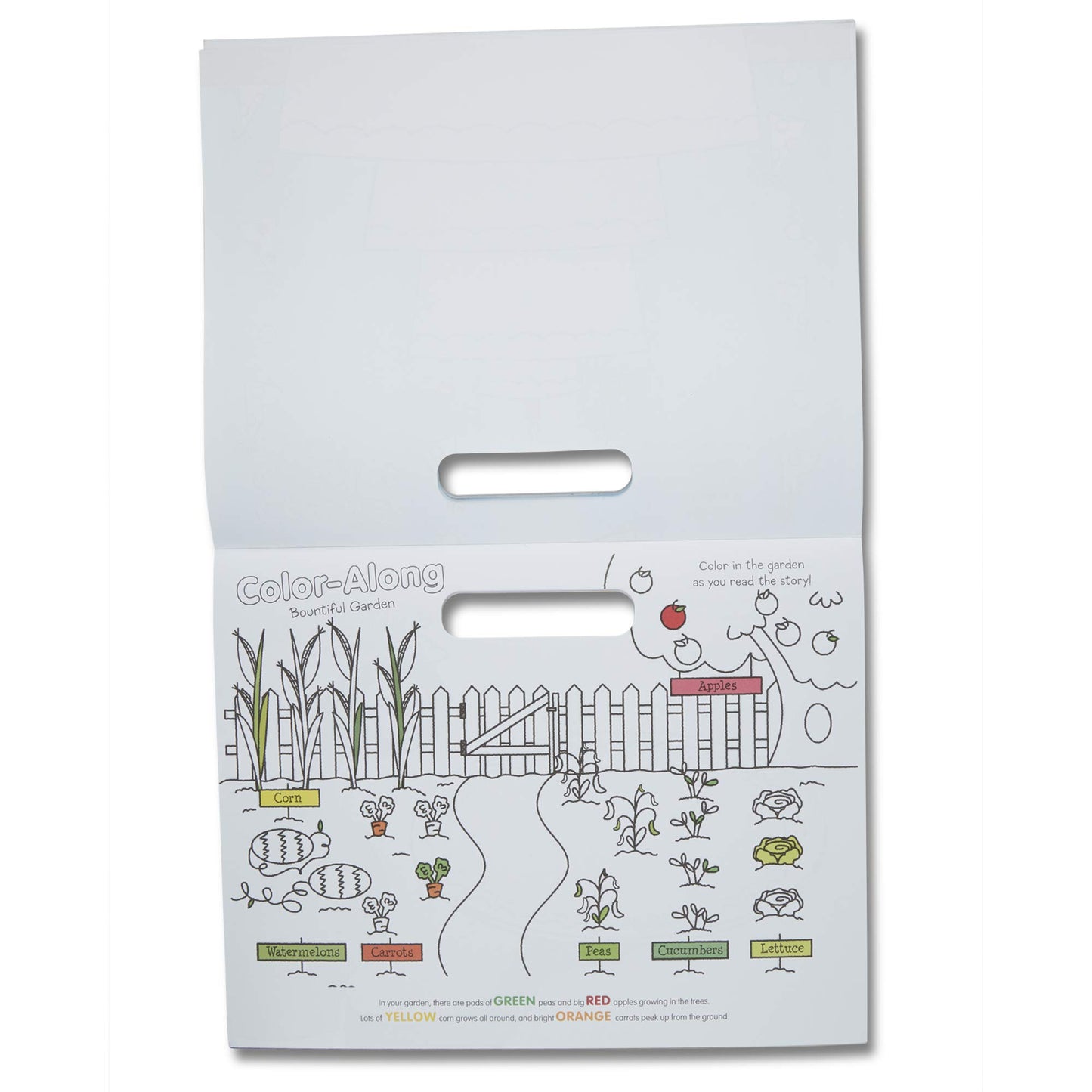 Melissa & Doug Playmats Food Fun Take-Along Paper Coloring And Learning Activity Pads (24 Pages)