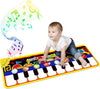 RenFox Baby Piano Mat - 25 Music Sounds, Cotton Playmat for Kids, 43.3"x14.2", Early Education Gift for 1-3 Year Olds